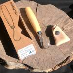 Morakniv Wood Carving Hook Knife 162 Double Edge mit Lederschutz, M-13388