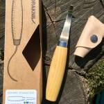 Morakniv Wood Carving Hook Knife 163 Double Edge Messer mit Lederschutz