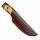 Helle Utvaer 600 mit Full Tang Klinge aus 12C27 Stahl, Maserbirkegriff, Ledersch