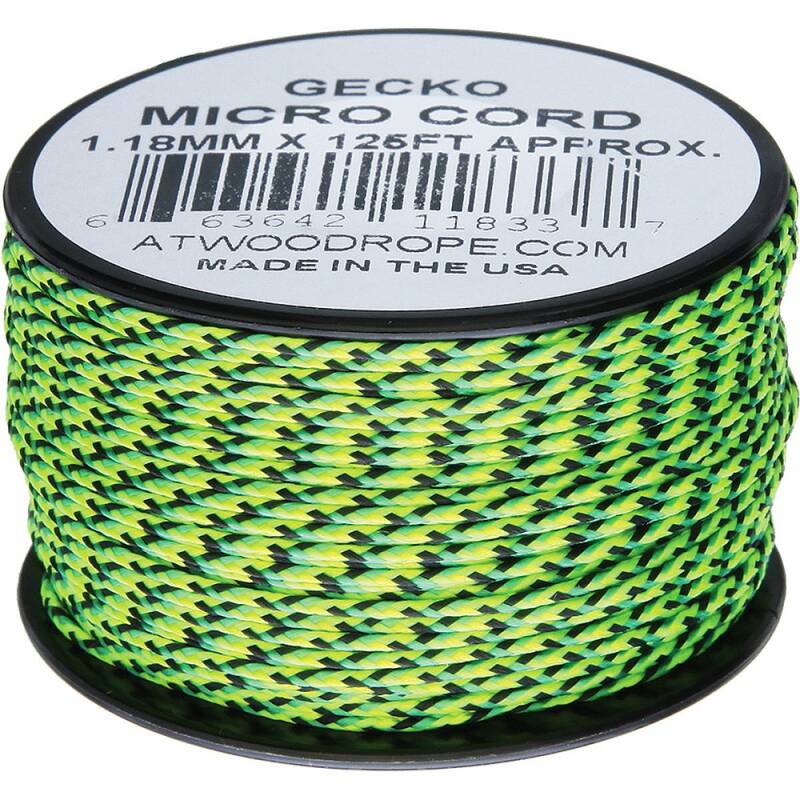 38 Meter 1,18 mm Micro Cord Hightech-Schnur in gecko Atwood Rope MFG 