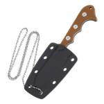 QSP Neckmuk, Neck Knife mit D2 Klingenstahl, FullTang,...