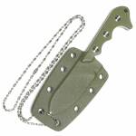 QSP Neckmuk, Neck Knife mit D2 Klingenstahl, FullTang,...