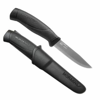 Morakniv Companion HD - Heavy Duty Messer mit rostfreier Klinge, schwarz