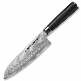 Samura Damascus Santoku Knife, 18 cm Klinge, G-10 Griff, 67-lagiger Damast