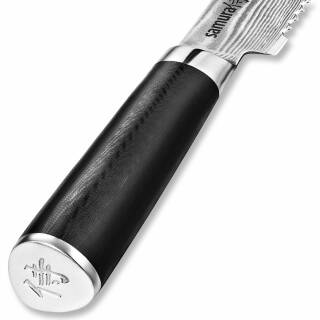 Samura Damascus Brotmesser, 23 cm Klinge, G-10 Griff, 67-lagiger Damaststahl