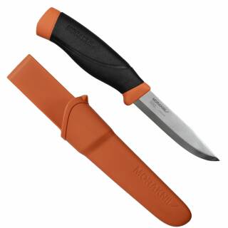 Morakniv Companion HD - Heavy Duty Messer mit rostfreier Klinge, Burnt Orange