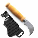 Morakniv Roofing Felt Arbeits-Messer mit Edelstahlklinge und Birkenholzgriff