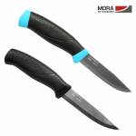 Morakniv Companion rostfreies Gürtelmesser im 2-er Pack, blau + schwarz