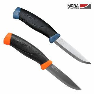 Morakniv Companion rostfreies Gürtelmesser im 2-er Pack, navyblau + orange