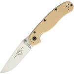 Ontario RAT II, Einhandmesser mit D2 Klinge und G10 Griff in desert tan 8828DT