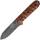 ESEE Camp Lore PR-4, 1095HC Klinge mit schwarzem Oxide Finish und Lederscheide