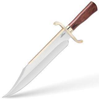 Gil Hibben OLD WEST Bowie mit Edelstahlklinge, Holzgriff und Scheide