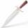 Gil Hibben OLD WEST Bowiemesser mit Edelstahlklinge, Holzgriff und Lederscheide