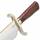 Gil Hibben OLD WEST Bowiemesser mit Edelstahlklinge, Holzgriff und Lederscheide