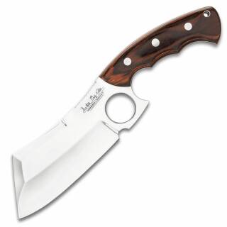 Gil Hibben Legacy Cleaver Messer mit Edelstahlklinge, Holzgriff und Scheide