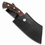 Gil Hibben Legacy Cleaver Messer mit Edelstahlklinge, Holzgriff und Scheide