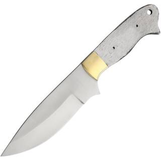 Knifemaking Full Tang Messerklinge aus Edelstahl satiniert, 24,5 cm Länge