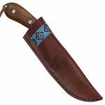 Condor Blue River Messer, 1095HC Stahl, Walnussholzgriff und Lederscheide