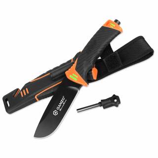 Ganzo Rettungsmesser mit Feuerstarter, Gurtschneider,...
