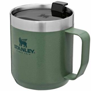 Stanley The Legendary Camp Mug Edelstahl-Isolierbecher in grün mit Deckel, 0,35L