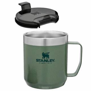Stanley The Legendary Camp Mug Edelstahl-Isolierbecher in grn mit Deckel, 0,35L