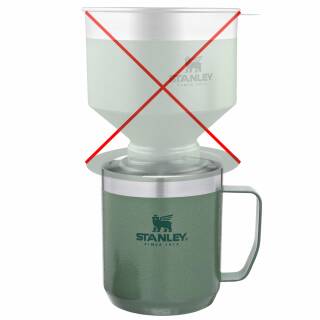 Stanley The Legendary Camp Mug Edelstahl-Isolierbecher in grn mit Deckel, 0,35L