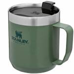 Stanley The Legendary Camp Mug Edelstahl-Isolierbecher in grün mit Deckel, 0,35L