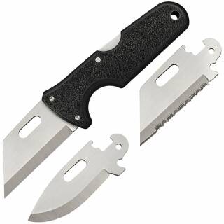 Cold Steel Click N Cut Messer mit 3 Wechselklingen und Secure-Ex Scheide