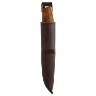 Helle Skog Jagdmesser mit lam. Edelstahlklinge, Buchenholz und Lederscheide