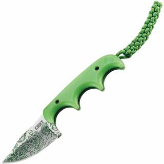 CRKT Minimalist Bowie mit Full-Tang Edelstahlklinge und grner Kydexscheide