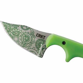 CRKT Minimalist Bowie mit Full-Tang Edelstahlklinge und grner Kydexscheide