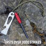 UCO Survival Fire Striker Ferrocerium Feuerstarter-Kit mit Schraubenschlüssel