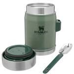 Stanley Legendary Food Jar mit Spork aus 18/8 Edelstahl in Hammerschlag grün