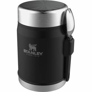 Stanley Legendary Food Jar mit Spork aus 18/8 Edelstahl in mattschwarz