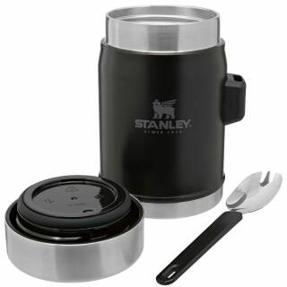Stanley Legendary Food Jar mit Spork aus 18/8 Edelstahl in mattschwarz