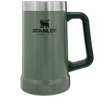 Stanley Adventure Stein-Bierkrug, vakuumisoliert, 18/8 Edelstahl, 0,7L, Hammerschlag grün