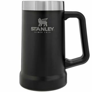 Stanley Adventure Vacuum Stein-Bierkrug, aus 18/8 Edelstahl, 0,7L, schwarz