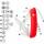 Swiza D05 Taschenmesser in rot, 12 Funktionen wie 7,5 cm Klinge, Korkenzieher