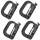 Maxpedition Grimloc D-Ring Karabiner schwarz mit GhillieTex IR, 4er-Set