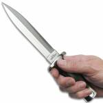 Gil Hibben Double Edge Boot Knife mit Edelstahlklinge und Hartholzgriff, GH5078