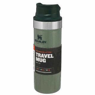 Stanley Classic The Trigger-Action Travel Mug, 470 ml, 18/8 Edelstahl, grün