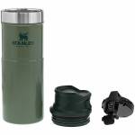 Stanley Classic The Trigger-Action Travel Mug, 470 ml, 18/8 Edelstahl, Ham. grün