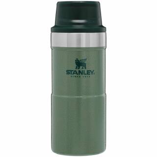 Stanley Classic Trigger-Action Travel Mug, 350 ml, 18/8 Edelstahl, Hammerschlag grün