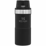 Stanley Classic Trigger-Action Travel Mug, 350 ml, 18/8 Edelstahl, Black Pebble