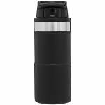 Stanley Classic Trigger-Action Travel Mug, 350 ml, 18/8 Edelstahl, Black Pebble