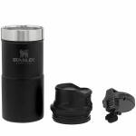 Stanley Trigger-Action Travel Mug, 18/8 Edelstahl, 12oz (350 ml), schwarz