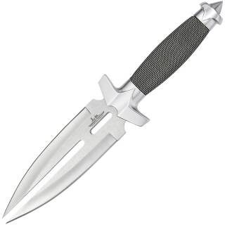 Gil Hibben Double Shadow Dagger mit Edelstahlklinge und Lederscheide, GH453