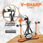 Warthog V-Sharp Classic II Messerschärfer mit Diamant-Schärfstäbe, WHSC2 orange