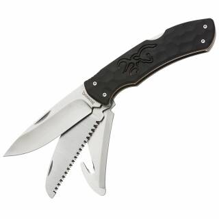 Browning Primal Kodiak Taschenmesser mit 3 Werkzeugen-Messer-Guthook-Säge