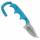 CRKT Minimalist Bowie Cthulhu mit Full Tang Klinge und blauer Kydexscheide
